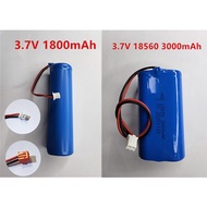 3.7V Li-ion Rechargeable Battery Pack 1800mah 2000mah 3000mah 18650 For Radio / DVD / Audio Player /