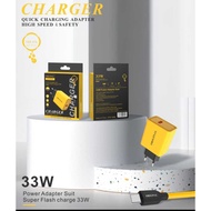 ORIGINAL CHARGER 33W HM8 + TYPE C CABLE