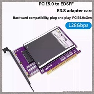[M G L O]  PCIe 5.0 to EDSFF E3. S Adapter Card 128Gbps NVMe SSD Expansion Card X4/X8/X16 Slots Supp