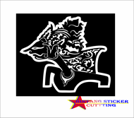 cutting stiker mobil wayang cutting wayang keren untuk kaca samping