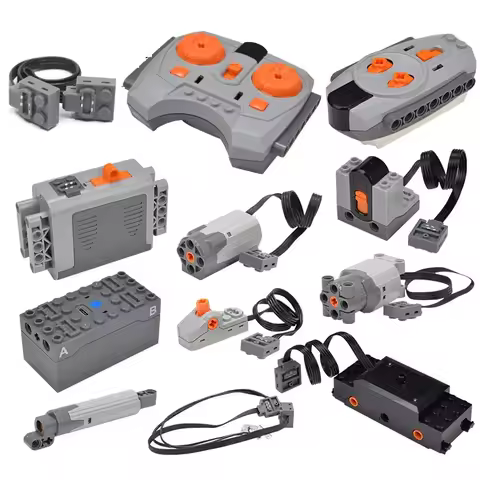 Building Block Parts Motor Lithium Battery Functions Tool Servo Remote motor PF Model Sets Compatibl