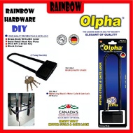OLPHA MOTOR CYCLE LOCK & GATE LOCK HEAVY DUTY LOCK / GLASS LOCK (KUNCI MOTOR)(ALL WEATHER) ZSC-90-C