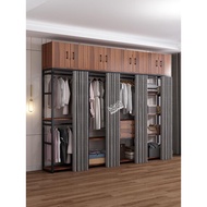 Get Gifts🎀Cloakroom Homemade Shelf Assembly Open Wardrobe Metal Hallstand Combination Storage Rack Walk-in Hanger ZYDH