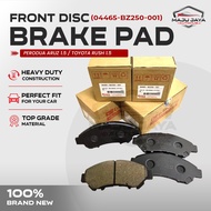 ☄️ORIGINAL DAIHATSU☄️PERODUA ARUZ / TOYOTA RUSH F850 FRONT DISC BRAKE PAD (04465-BZ250-001) (1SET=4P