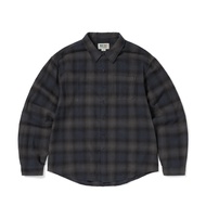 TNT GD253WSHTL01-NAV GD Lightning Bear Plaid Shirt NAVY