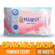 Nursy Baby Wipes Powder Scent 30 Sheets
