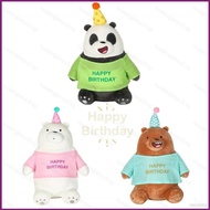 Happy Birthday We Bare Bears Plush Dolls Birthday Gift For Kids Grizzly Panda IceBear Stuffed Toys For Kids