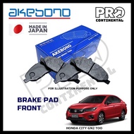 GENUINE AKEBONO HONDA CITY GN2 TOO 2020-2022 FRONT BRAKE PAD