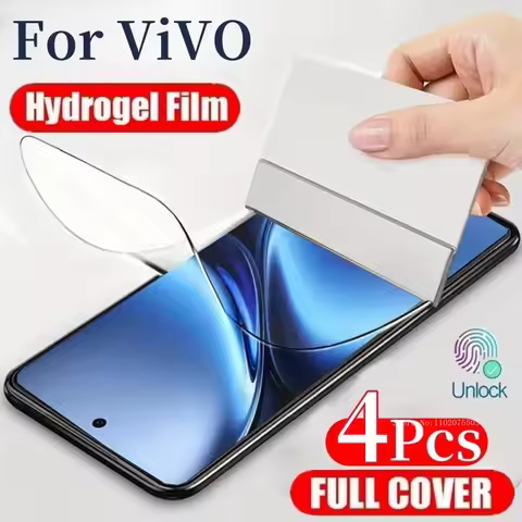 4PCS Anti-Scratch Full Coverage Hydrogel Film for Vivo X200s/X200 FE/X200ultra/X100 Ultra/X100 Pro F
