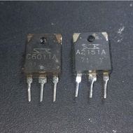 Transistor removal 1 set A2151 ORIGINAL C6011 sanken alegro ORIGINAL tr A2151A C6011A pair used 2nd 