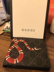 Gucci 新款 珊瑚蛇 皮夾 短夾 錢包