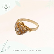 [Kedai Emas Gemilang] 200725 {YS} Vintage Diamond Gold Ring (12)(2.64G) [835 Gold]