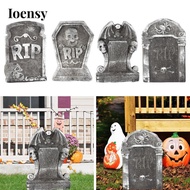 Ioensy Halloween Gravestone Ornament Cemetery Decoration Haunted House Prop Made of