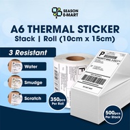 500pcs Thermal Sticker A6 Paper Roll Fold Stack Airway Bill Sticker Thermal Label AWB Consignment No