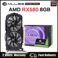 MLLSE AMD RX 580 8GB Placa De Video Graphics Card Gaming 2048SP 6Pin GDDR5 256Bit PCI Express 3.0 ×1