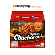 [ใหม่] [แพ็ค 5] Samyang Spicy Chacharoni Ramen ซัมยัง สไปซี่ จาจาโรนี ราเมง (140g.x5)