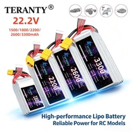 TERANTY 22.2V 6S Battery LIPO Battery 1500mah 1800mah 2200mah 2600mah 3300mah With XT60 DEANS T XT90