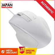 Nakabayashi Digio2 Ultimate Shape Wired Mouse 5 Button Blue LED M Size White Z8350