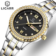 LICARR Ladies Watch For Women Fashion Retro Female Waterproof Watch Steel Quartz Watch For Women
