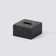 日本ideaco方形砂岩餐巾紙盒/ 沙黑