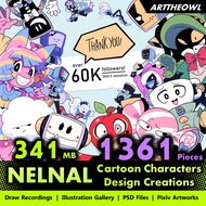 🔥 Digital Illustration Art - NELNAL 🔥 Anime Figure | CG Art Digital Drawing Book | Smart Drawing Tab