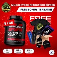 Muscletech Nitrotech Ripped 4 Lbs Whey Protein Muscle Tech Plus Fat Burner Diet Whey