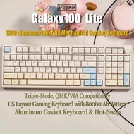 EPOMAKER Galaxy100 Lite QMK/VIA Gaming Keyboard with 8000mAh Battery and Numpad, 1800 Aluminum Mecha