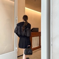 Women's 2025 Autumn/Winter Diamond-Padded Jacket - Waterproof Nylon & Lamb Wool Lining