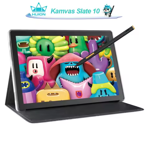 Kamvas Slate 10 Huion Tablet 10 Inch Portable Android 14 Small Pad Note for Drawing Gaming Online Wo