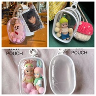 Storage Pouch Plush Dolls Keychain Bag Organizer Box Mystery Classic Transparent Thicken Wallet Doll