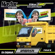 Stiker Decal Kaca Pintu All Truck Canter Ragasa Umplung Giga Dyna Elf Macan Dll Custom Bisa Request