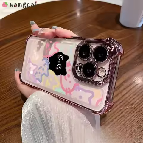 For Vivo V40 V30 Pro V29 V27 V25 V23 Pro V21 V21S S19 S18E T2 Pro Phone Case Fashion Cute Cat Airbag