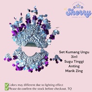 Set Kumang Sugu Tinggi Ungu Purple Traditional Accessories Ngepan Iban Sarawak