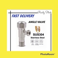 READY STOCK SUS 304 Stainless Steel Angle Valve (Quarter Turn) / Kepala Paip Pancur Air Sinki Dapur 