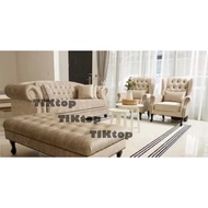 🔥PROMOSI🔥Sofa Baldu 3 Seater + 2 Kerusi Baldu + 1 Bangku