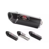 Yoshimura R77 Muffler Box Exhaust Universal Motorcycle Ekzos Pipe 51MM With Silencer