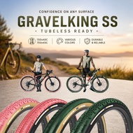 Panaracer GravelKing SS Tubeless Ready 700x40C/700x45C Tires - Various Colors