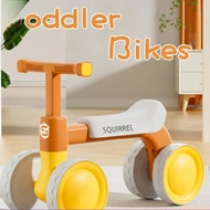 Kids Mini Bike with 4 Wheels Steel Frame Balance Bike Toddler Baby Walker Tricycle Baby Bike