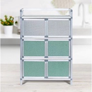 Aluminum alloy cupboard, aluminum alloy cabinet, storage cabinet, simple shelf cabinet, shoe cabinet
