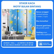 Sticker Sticker Window Film Motif Moon Star Window Mirror Glass Film Wallpaper Home