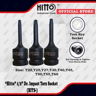 [ HITTO ] Impact E Star , Star Bit Socket ,Torx Impact Box Socket 1/2" Dr , T20 T25 T27 T30 T40 T45 