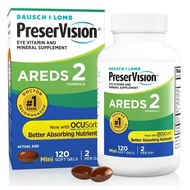 ✈from USA PreserVision® AREDS 2 Formula + Multivitamin, Eye Vitamin and Mineral Supplement with Lutein &amp; Zeaxanthin
