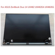 Original 14''FHD LCD Screen For ASUS ZenBook Duo 14 UX4100E UX482 UX482EA UX482EG UX4100EA Assembly With Touch Upper Part