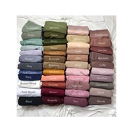 PROMO !!! Pashmina Inner Jersey Premium Tebal Menutup Leher Mleyot Flowly / Pasmina Kaos Rayon Oval 