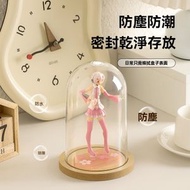Others - 手辦盒 盲盒展示架 適用於labubu展示架 模型擺件盒 展示盒 桌面擺飾 公仔展示櫃 單一透明防塵-單個透明【大號】