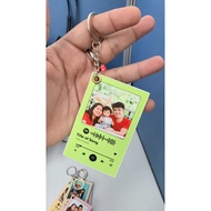 Customized Photo keychain (scannable song)