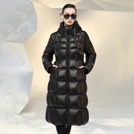 Guvet | Queen 9-Grid Women Winter Long Down Jacket