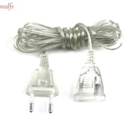 NEDFS Power Extension Cord For Home Outdoor LED String Light Cable Plug Christmas Lights 3M 5M Transparent Extension Cable