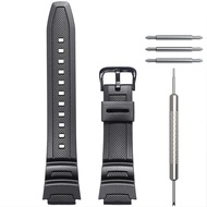 สายนาฬิกาเรซิ่นสำหรับ Casio AE1200 AE-1100 MRW200H W-735 SGW200h / 300h / 400h ผู้ชายกีฬากลางแจ้งเทป