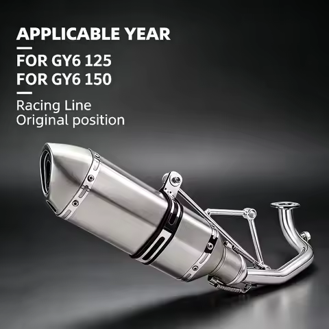 GY6 Engine 125 150cc 152qmi 157qmj GY6 Motorbike Contact Pipe Exhaust Muffler Scooter Motorbike Modi